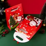 Christmas Flap with Satin Bow theme Gift Box (1 PACK = 5 PIECES) Style 1