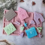 3D Ginger Bread House Christmas silicone mould