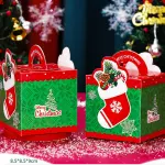 Small Christmas Snowman theme Gift Box (1 PACK = 10 PIECES) Style 3