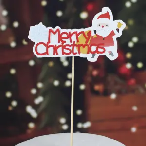 1 pcs Merry Christmas cake topper style 2