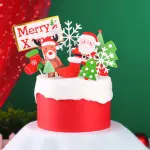 11 pcs Christmas theme cake topper style 2