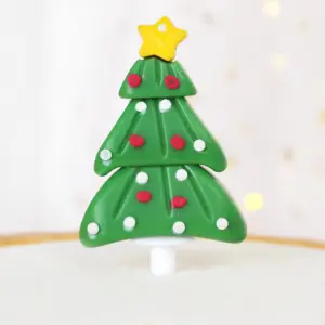 1 pcs Christmas tree cake topper style 3