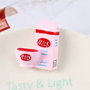 1pcs Milk bottle with cup Cake Topper Toy
