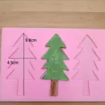 3 Cavity Christmas Tree Silicone Mould