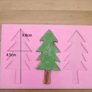 3 Cavity Christmas Tree Silicone Mould
