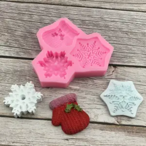 Snowflake Gloves silicone mould