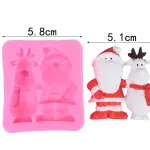 Christmas cute Santa and Snowman silicone mould