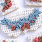 Christmas Pine Leaf Wreath silicone mould