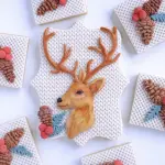 Reindeer face Christmas silicone mould