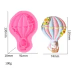 Cute floral Decorated Hot Air Balloon Silicone mould