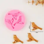 3 Cavity Bird Silicone Mould