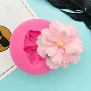3D Peony flower silicone mould