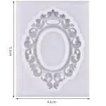 Oval Craved Frame silicone mould Style 2
