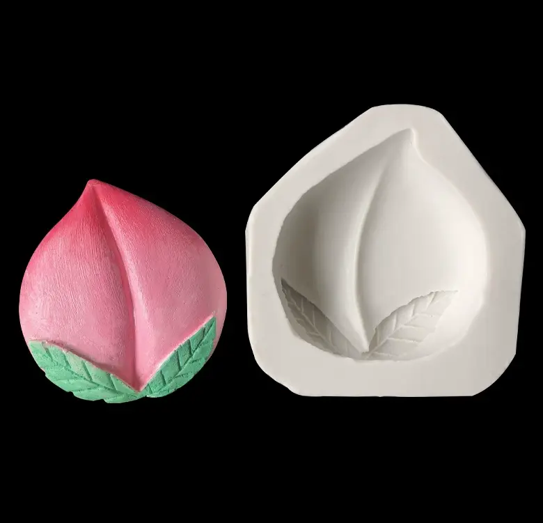 3D Peach fruit Silicone mould