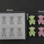 6 Cavity Teddy Bears silicone mould