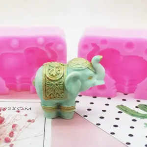 3D Carved Elephant Silicone mould