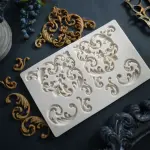 Scrolls Baroque Corner Silicone Fondant mould