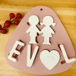 Couple Love theme silicone mould