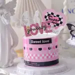 Love you baby Studded cake topper