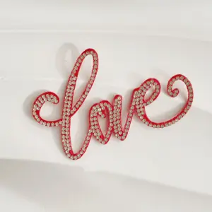 Love Studded Red cake topper STYLE 3