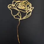 1Pcs Acrylic Rose Flower Acrylic Cake topper Style 1