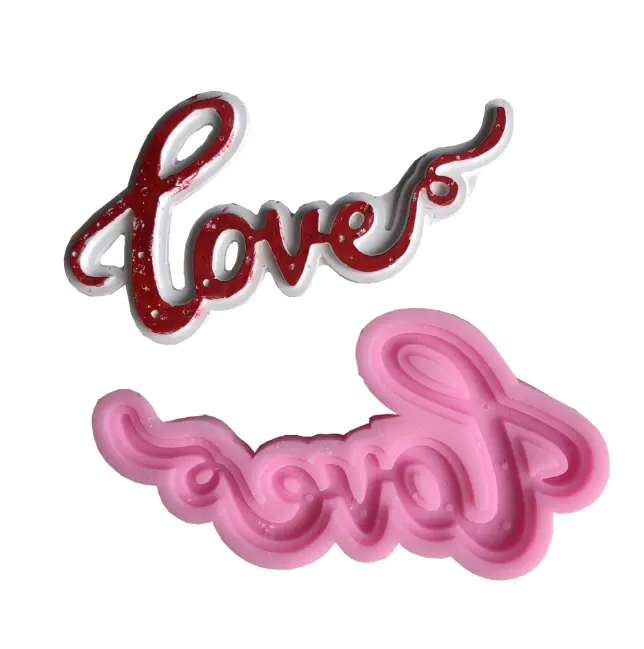 Stylish Love Word silicone mould