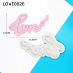 Stylish Love Word silicone mould