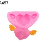 Abstract Heart with wings silicone mould
