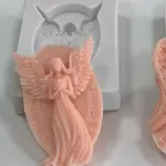3D Mother Mary with wings silicone mould