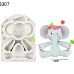 3D Elephant Animal silicone mould