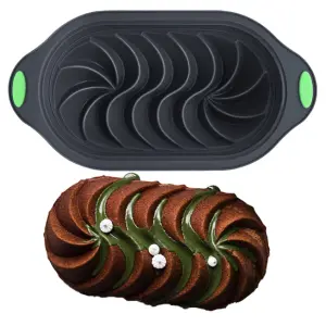 Non-Stick Spiral Design Silicone loaf Pan