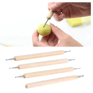 4 Pcs Double End Wooden Modeling Tool Set