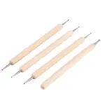 4 Pcs Double End Wooden Modeling Tool Set