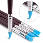 5 Pcs Silicone Clay Sculpting Tool Rubber Tip Silicone Modeling Brushes