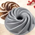 Spiral Bundt Cake Pan Non-Stick Specialty Round 9" Carbon Steel Baking Mould