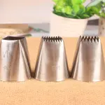 Square Decorating Nozzle 3-piece Set Cream Cookies Stainless Steel nozzle set ( F01 ,F02,F06)