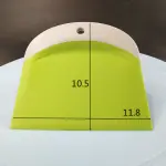 1 Pcs Plastic Cream Scraper Spatula Multipurpose Food Scrappers Dough Cutter Kitchen Baking Pastry Tool for Bread Dough Cake Fondant Icing Making(Green)