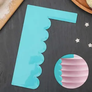 Cake Decor Smoother Polisher Cake Contour Comb Scraper Wave Pattern Shape Pastry Spatulas Pastry Icing Comb Set Baking Tools For Cakes For Baking