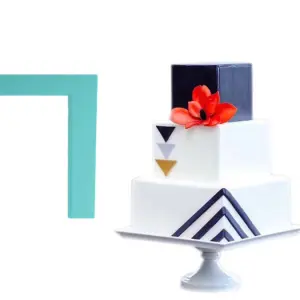 Cake Decor Smoother Polisher Cake Contour Scraper Plain L Shape Pastry Spatulas Pastry Icing Comb Set Baking Tools For Cakes For Baking