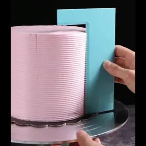 Smoother Polisher Cake Contour Comb Scraper Zig Zag Pattern Shape Pastry Spatulas Pastry Icing Comb Set Baking Tools For Cakes For Baking