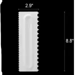 Cake Decor Big Plastic Icing Comb Scraper Smoother Icing Fondant Cake Decorating Tool (D-42 A)