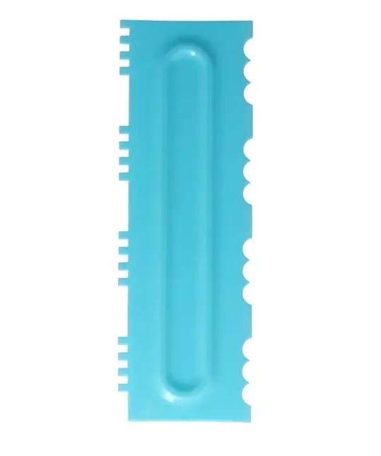 Cake Decor Big Plastic Icing Comb Scraper Smoother Icing Fondant Cake Decorating Tool (D-42 E)