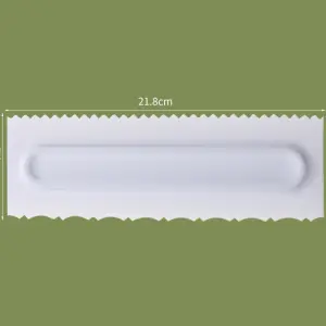 Cake Decor Big Plastic Icing Comb Scraper Smoother Icing Fondant Cake Decorating Tool (D-42 J)