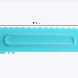 Cake Decor Big Plastic Icing Comb Scraper Smoother Icing Fondant Cake Decorating Tool (D-42 I )