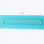 Cake Decor Big Plastic Icing Comb Scraper Smoother Icing Fondant Cake Decorating Tool (D-42 C )