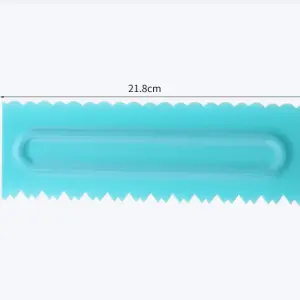 Cake Decor Big Plastic Icing Comb Scraper Smoother Icing Fondant Cake Decorating Tool (D-42 C )