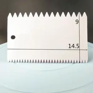 Two sided Plastic Cake Scraper Decoration Tools