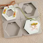 Hexagon Shaped Aromatherapy Air Outlet Fragrance Wax Tablets Silicone Mould