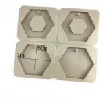 Hexagon Shaped Aromatherapy Air Outlet Fragrance Wax Tablets Silicone Mould