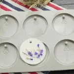 Circle Shaped Aromatherapy Air Outlet Fragrance Wax Tablets Silicone Mould